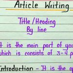 Cara Membuat Artikel yang Baik dan Benar